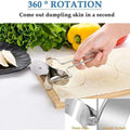 Stainless Steel Puri Cutter Roller Machine With Handle For Home Baking Tools For Womendough Circle Roller Cutter For Kitchenpoori Cutter Roller Image 1