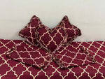 Glace Cotton (90x100 Inch) Double Size Bedsheet With 2 Pillow Cover in red Color Image 1