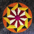 Microfiber Anti-Slip Doormat for Home & Bathroom Entrance Multicolor round Mat (24 Inch) Image 1