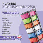 7 Xl Plastic Modular Drawer System For Home Office Hospital Parlor School Doctors Home And Kids Multiston Image 4
