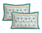 Cotton (90x100 Inch) Double Size Bedsheet With 2 Pillow Cover in Multicolor Image 2