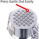 Stainless Steel Hand Press Garlic Crusher For Kitchen Cooking Multi Function Manual Pressed Mincer Cutter For Garlic Ginger Easy To Squeeze Clean For Kitchen Silver Image 4