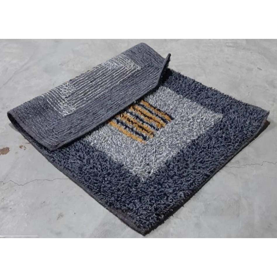 Cotton Anti-Slip Doormat for Home & Bathroom Entrance Multicolor Rectangular Mat (15x23 Inch) Image 4