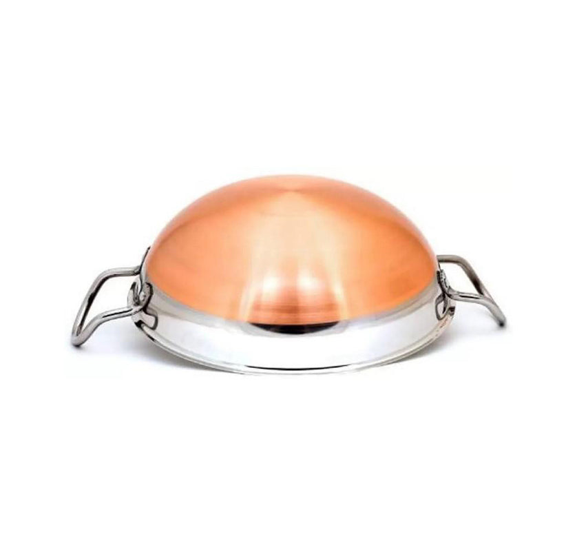Kadai With Copper Bottom 35 L Steel And Copper Kad Image 2