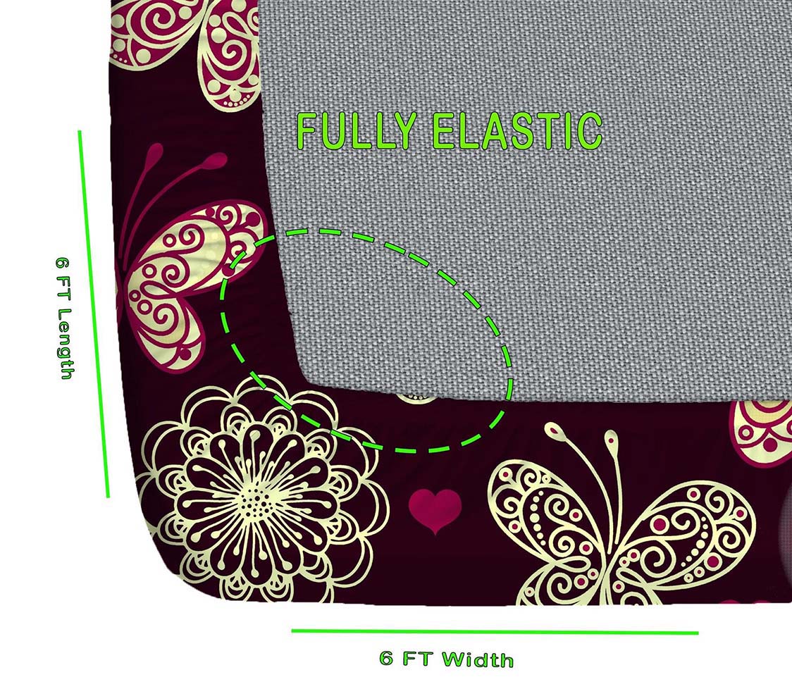 Cotton (88x100 Inch) Double Size Bedsheet With 2 Pillow Cover in Multicolor Image 3