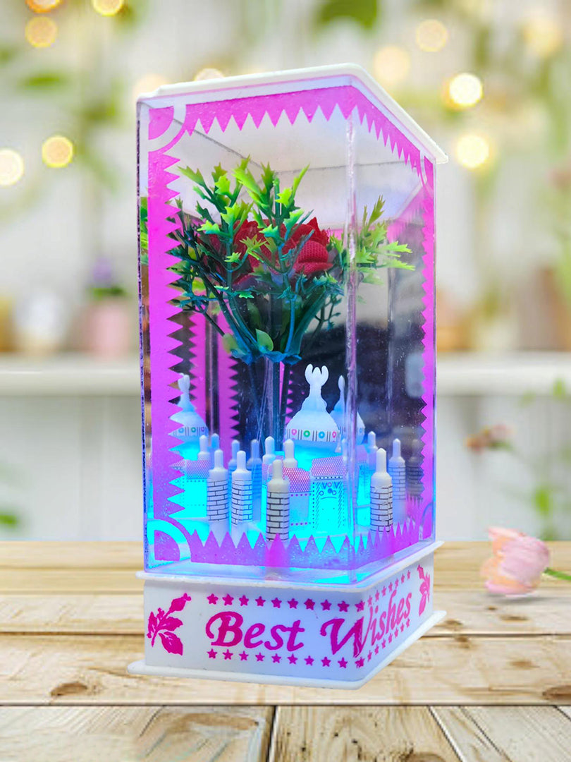 Gift For Led Showpiece Taj Mahal Lighting For Room For Decor Of Room Couple Doll Gift Image 1