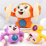 Hir Electronic Dancing And Spinning Banana Monkey Toy Multicolor Image 2