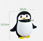 Penguins Shape Toothbrush Holder Plastic Stand For Toothpaste Comb Brush Cream Lotion Kids Bathroom Cup Drain Waterproof Self Adhesive Image 2