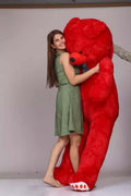3 Ft Red New Teddy Bear 90 Cm High Quality And Fashionable New Teddy Bear All Types Gift Soft Toy Image 1