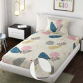 Glace Cotton (60x90 Inch) Single Size Bedsheet With 1 Pillow Cover in Multicolor Image 1