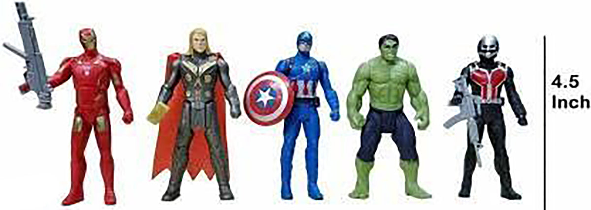 Super Hero Kids Toy Set Of 5 Super Hero Action Figure For Boys Image 4
