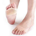 Soft Silicon Gel Half Toe Sleeve Forefoot Pads For Pain Relief Heel Front Socks Image 1