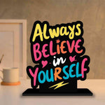 Phirki Studio Believe In Yourself Table Stand Showpiece Table Decor For Office Desk Home Decoration Living Room Bedroom Home Decor Decorative Showpiece Gifting Item Image 4