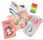 Stationery Items Pack For Kids And Girls Stationery Items Combos Of Unicorn Dairy Unicorn Fur Pouch 1 Transparent Pouch Unicorn Pen And Pencil Pack Image 1