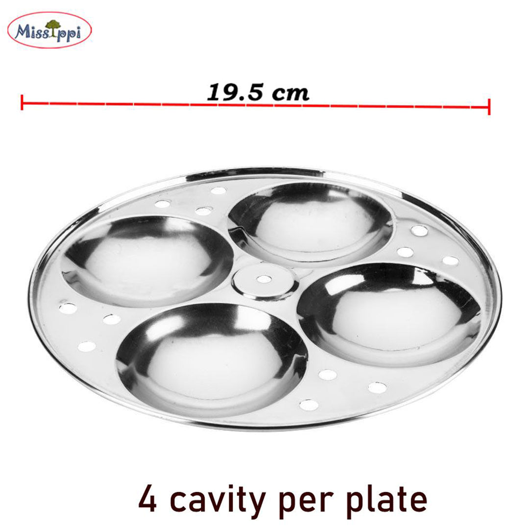 Missippi Stainless Steel Idli Maker Stand With Idli Lifter 16 Idli Stand Image 2