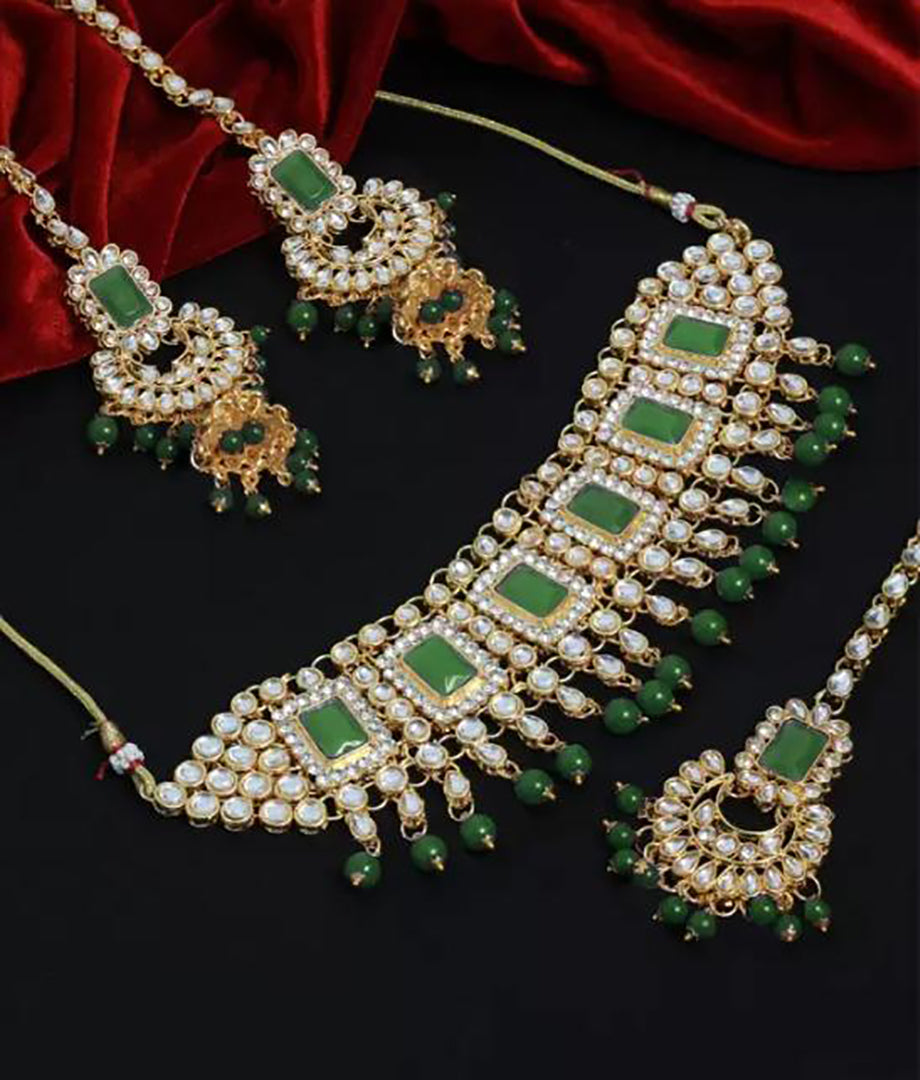 Premium Artificial Traditional Jewelry Collection: Ethnic Necklace & Earring Sets Image 3