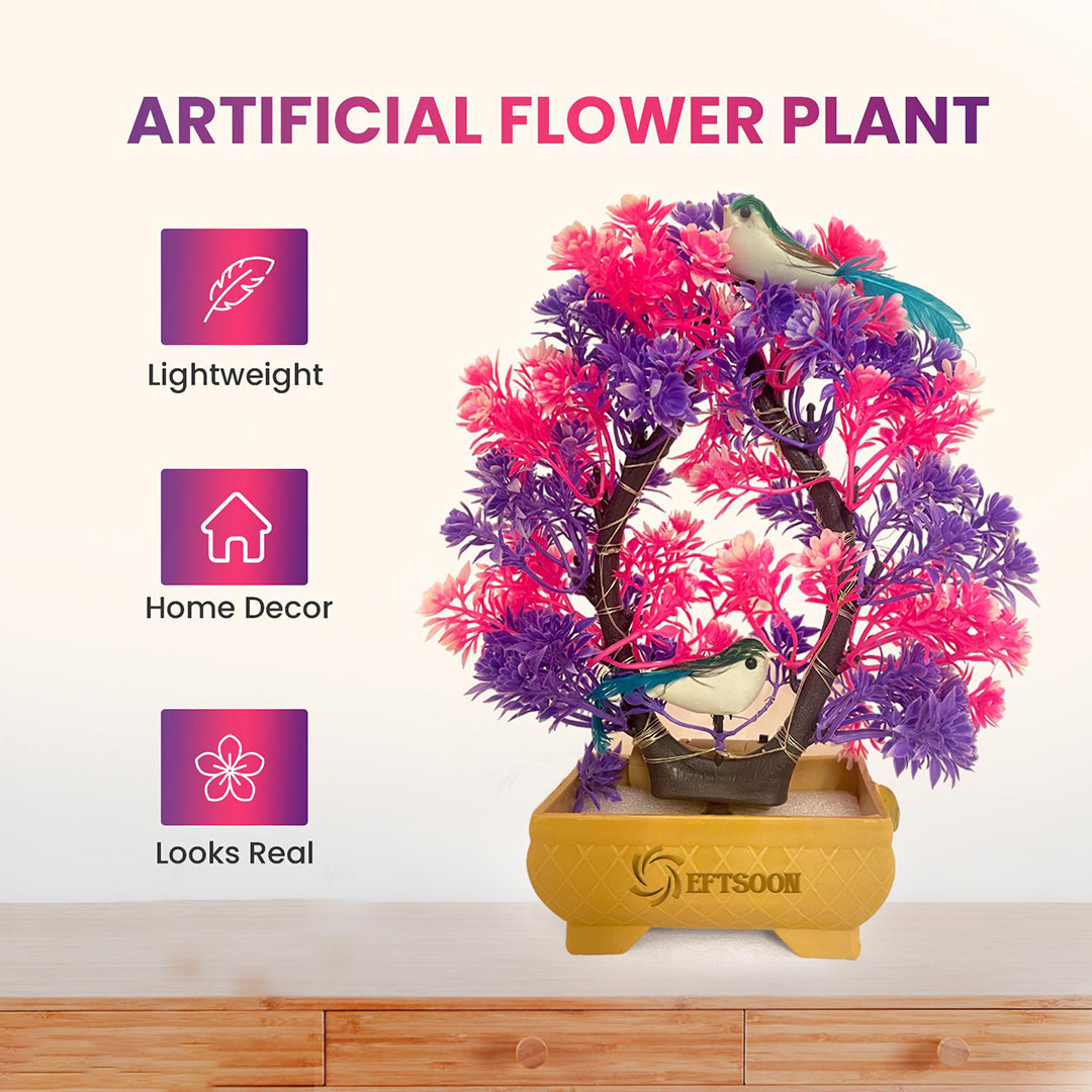Artificial Bonsai Tree With Light Sparrow Living Room Dining Table Decor Homeoffice Party Decor Speacial Ocassion Indoor Decor Festival Theme Decorative Image 3