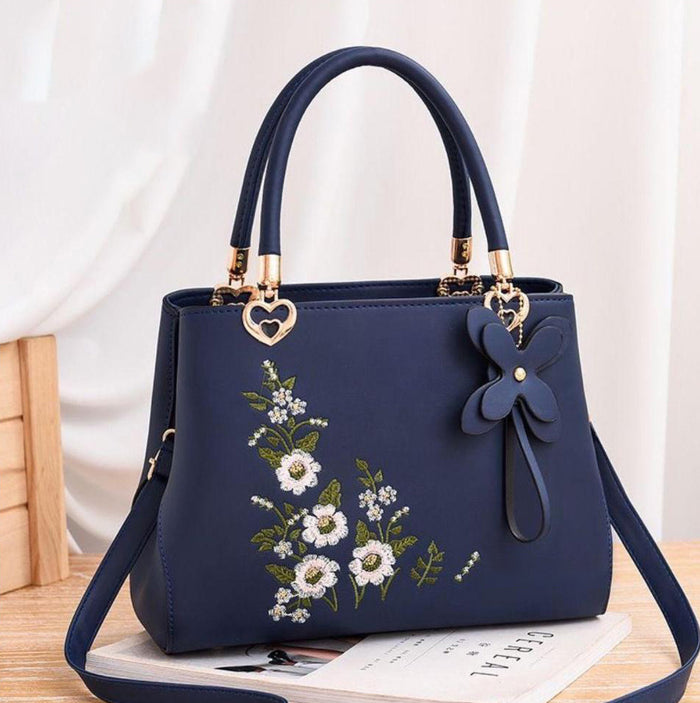 Handbag For Women And Girls Stylish blue PU Leather Bag Image 1