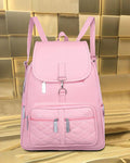 Handbag For Women And Girls Stylish Pink PU Leather Bag Image 1