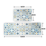 Synthetic Anti-Slip Doormat for Home & Bathroom Entrance Multicolor Rectangular Mat (40x60 & 40x12 cm) 2 Pcs Image 2