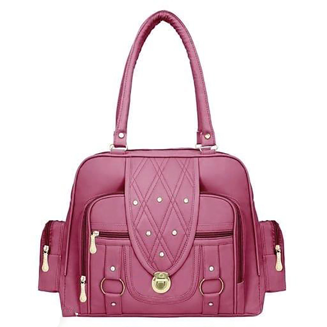 Handbag For Women And Girls Stylish Multicolor PU Leather Bag Image 2