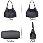 Handbag For Women And Girls Stylish Black PU Leather Bag Image 3