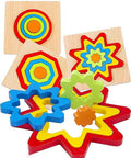 Puzzles Games Wooden Toys Montessori Rainbow Shape Sorting Puzzle Toys Toddlers Activities Preschool Learning Early Travel For Kids Image 1