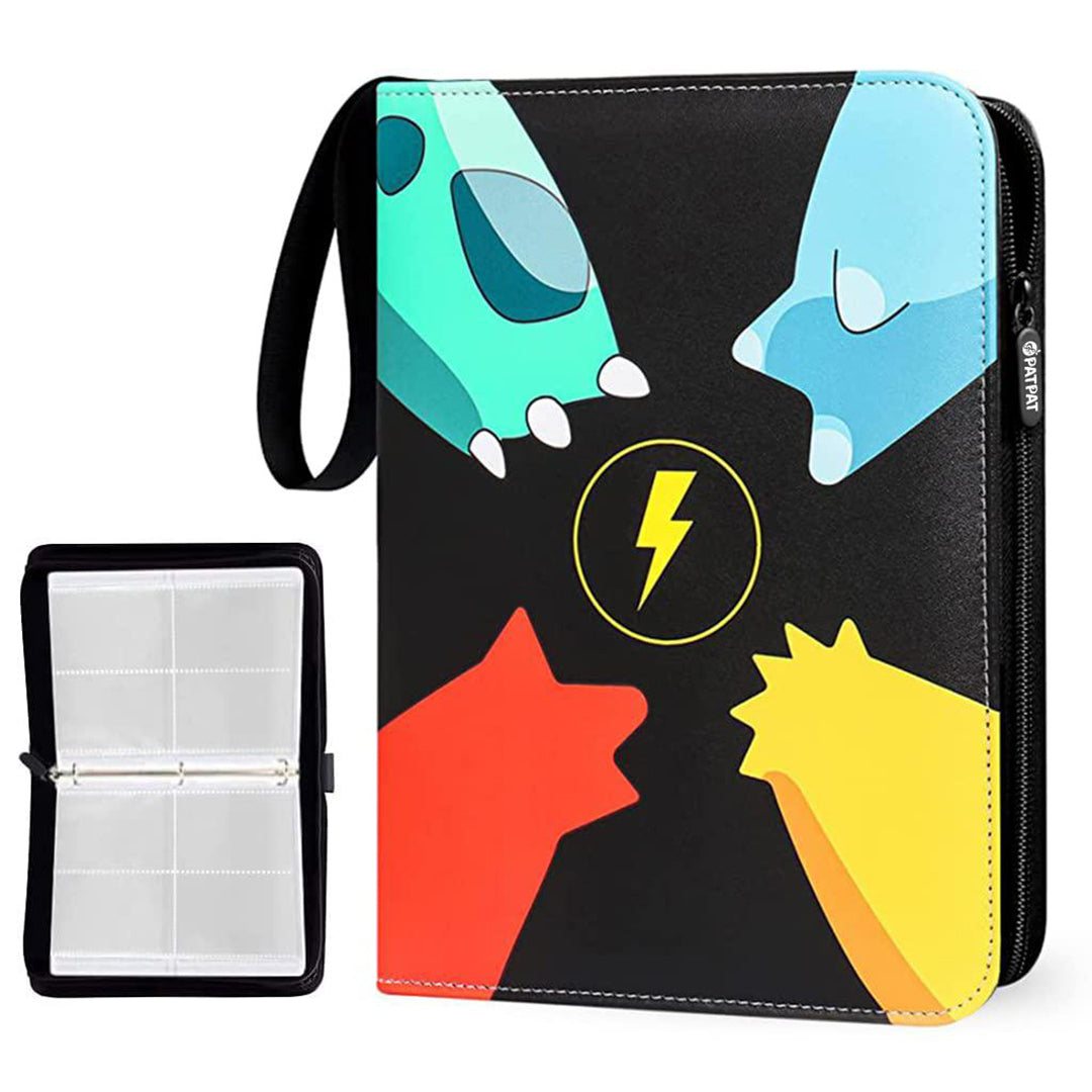 Poke Mon Binder Premium Durability Poke Mon Cards Binder Cartoon Prints Zipper Poke Mon Binder For Girls Boys Image 1