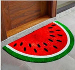 Microfiber Anti-Slip Doormat for Home & Bathroom Entrance Multicolor Semi Circle Mat (42x62 cm) Image 1