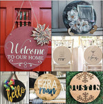 3 Flower Design On Round Mdf Plain Wood Boards For Art And Craft 8 Inch 25Mm Unfinished Slices Round Mdf Cutouts For Art And Craft For Resin Art Image 3