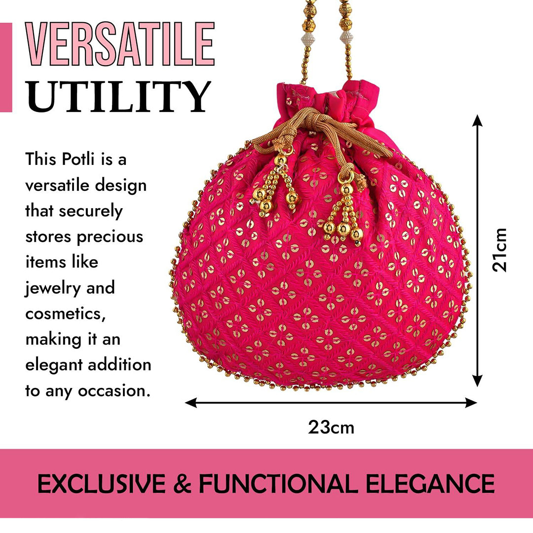 Handbag For Women And Girls Stylish Multicolor Cotton Bag Image 3