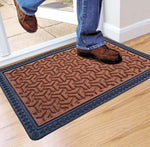 Rubber Anti-Slip Doormat for Home & Bathroom Entrance Brown rectangular Mat (40x60 cm) Image 1