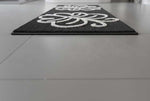 Microfiber Anti-Slip Doormat for Home & Bathroom Entrance Black Rectangular Mat (90x60 cm) Image 3