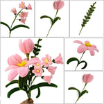 100Pcs Light Pink Color Pipe Cleaners Pipe Cleaners Craft Creative Diy Bouquet Flowers Home Decorations Making Image 4