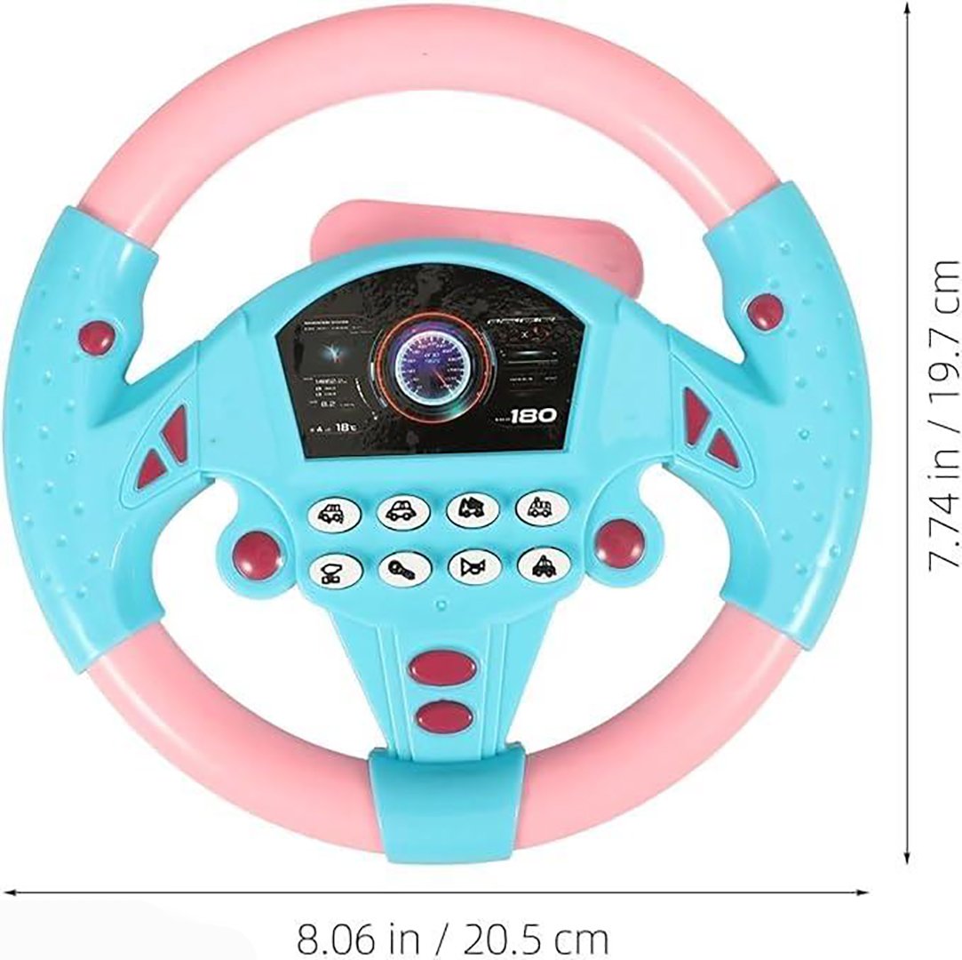 Wheel Toy Simulation Interactive Baby Driving Toy With Light And Sound Educational Gift Image 4