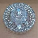 Crystal Tortoise Glass Kachua With Beautiful Bowl Plate Image 1