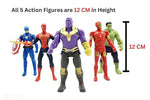 Avenger Action Figure Super Heroes Set Of 5 in Super Hero Action Image 4