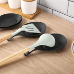 2 Pcs Silicone Spoon Rest For Stove Top Kitchen Spoon Holder Rest Silicone Cooking Utensil Rest Ladle Spoon Holder Image 4