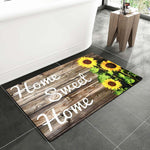 Cotton Anti-Slip Doormat for Home & Bathroom Entrance Multicolor Rectangular Mat (40x60 cm) Image 1