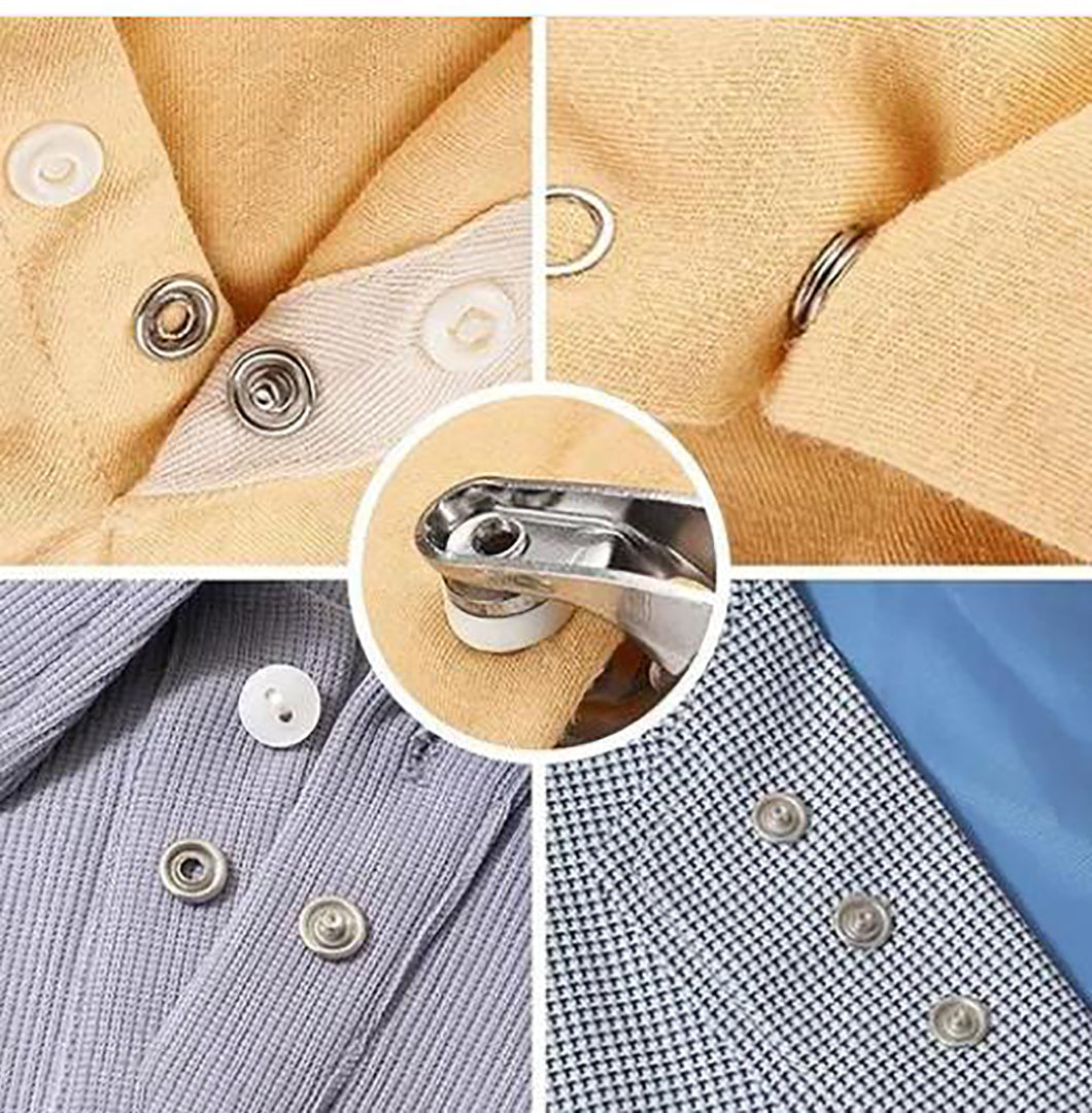 Snap Buttons Kitcraftsmanship Diy 100 Sets Metal Snaps Buttons With Fastener Pliers Press Tool Kit For Clothing Sewing And Crafting Image 2