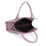 Handbag For Women And Girls Stylish Pink PU Leather Bag Image 4