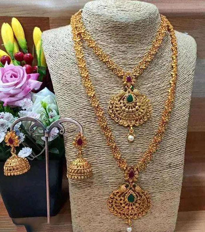Premium Artificial Traditional Jewelry Collection: Ethnic Necklace & Earring Sets Image 1