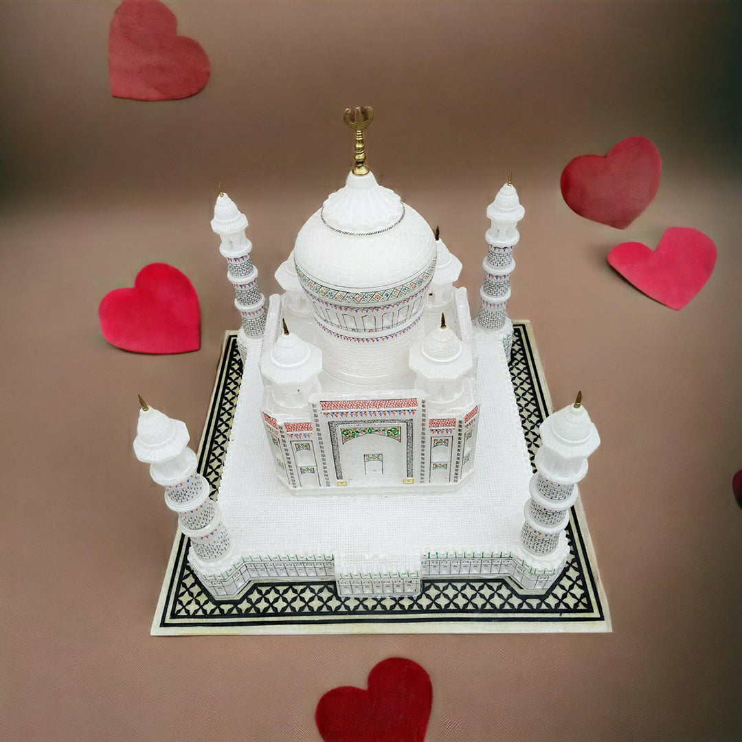 Pooja Creation Marble Taj Mahal 6Inch Home Decor And Gift Item Symble Of Love Statue 6 Inch Image 3