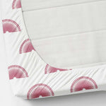 Cotton (78x72 Inch) Double Size Bedsheet With 2 Pillow Cover in white & Pink Color Image 3