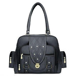 Handbag For Women And Girls Stylish Black PU Leather Bag Image 2