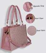 Handbag For Women And Girls Stylish Brown PU Leather Bag Image 3