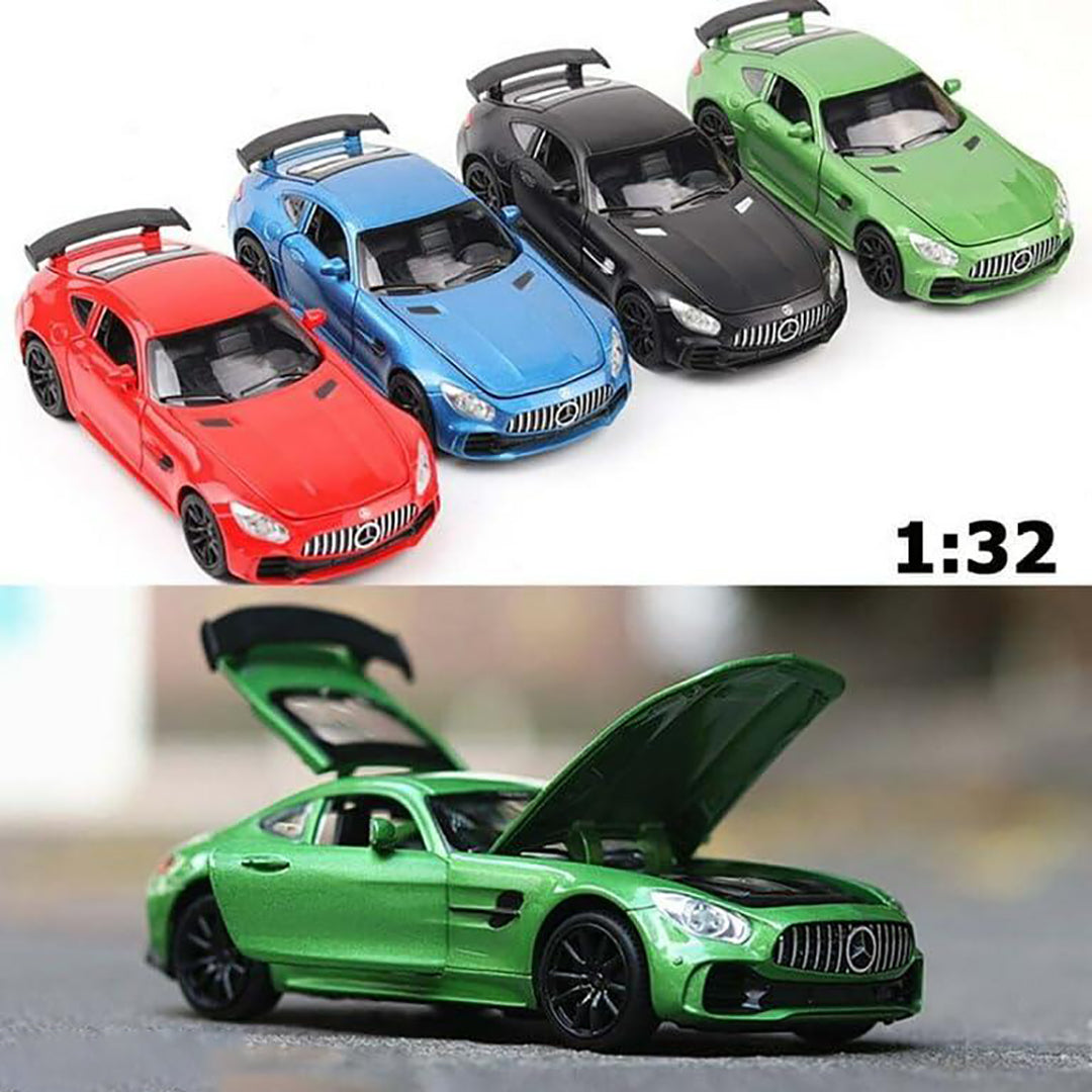 Car Resembling Amg Gt R 132 Model Car Exclusive Alloy Metal Pull Back Die Cast Car Diecast Metal Pullback Toy Car With Openable Doors Light Music Best Gifts Toys Car colors As Per Stock Image 2
