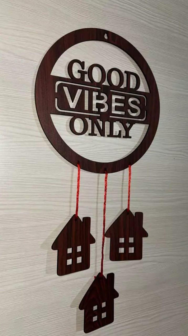 Good Vibes Round Quote Framewall Hangingwallartwall Dec Image 2