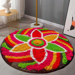 Cotton Anti-Slip Doormat for Home & Bathroom Entrance Multicolor Rectangular Mat (60 cm) 2 Pcs Image 2