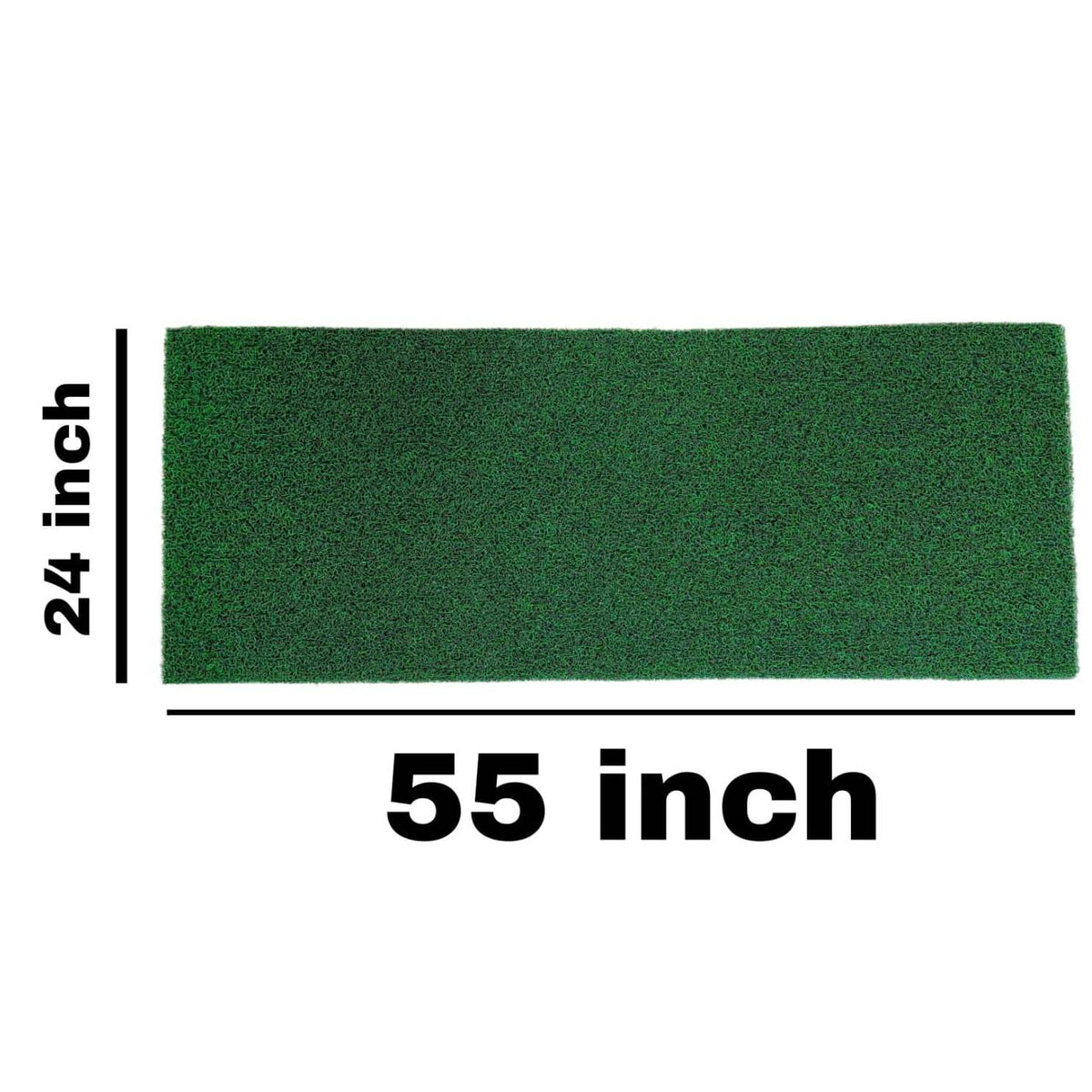 PVC Anti-Slip Doormat for Home & Bathroom Entrance Green Rectangular Mat (24x55 Inch) Image 2